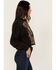 Image #2 - Rock & Roll Denim Women's Steer Head Graphic Long Sleeve Pullover, Black, hi-res