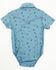 Image #3 - Cowboy Hardware Infant Boys' Branding Iron Short Sleeve Snap Onesie, Blue, hi-res