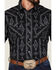 Image #3 - Rock & Roll Denim Men's Southwestern Stretch Long Sleeve Snap Shirt, Charcoal, hi-res