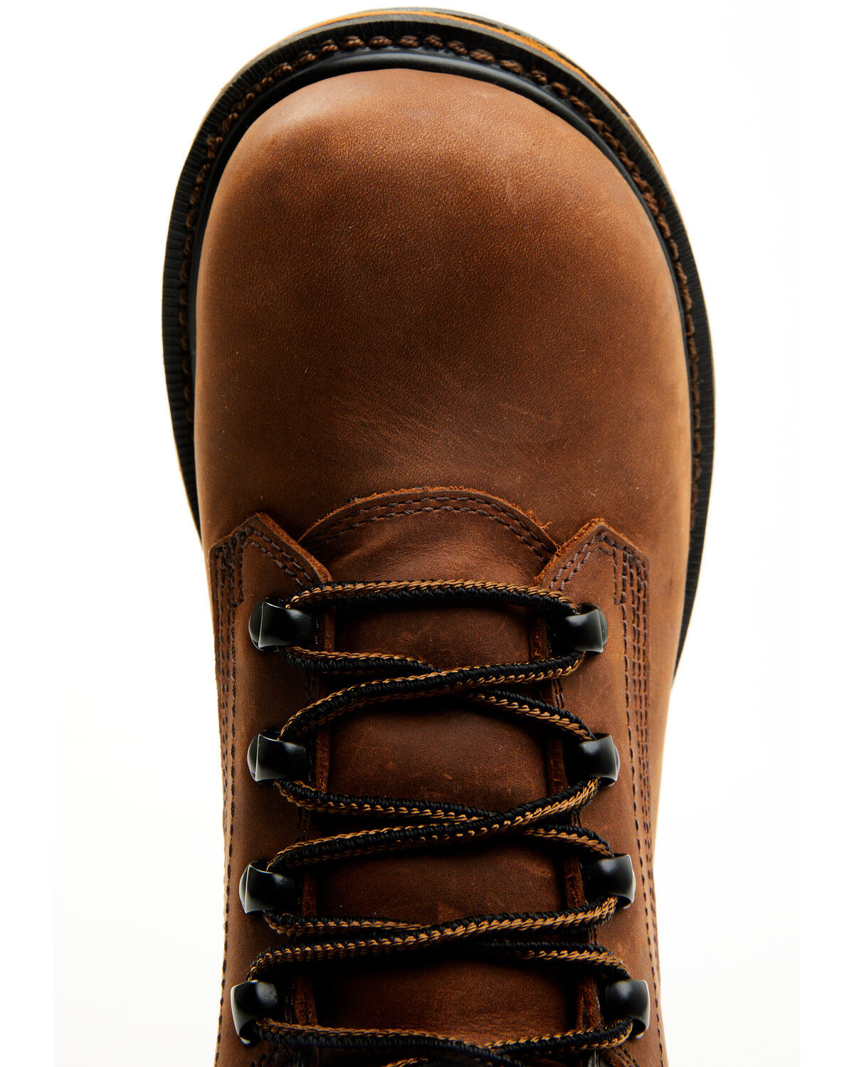 Image #6 - Hawx Men's 6" Enduro Lace-Up Work Boots - Soft Toe, Dark Brown, hi-res
