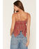 Image #4 - Cleo + Wolf Women's Plaid Print Hanky Hem Sleeveless Cami, Rose, hi-res
