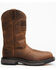 Ariat Men's Liberty 11" Workhog Western Work Boots - Broad Square Toe, Distressed Brown, hi-res