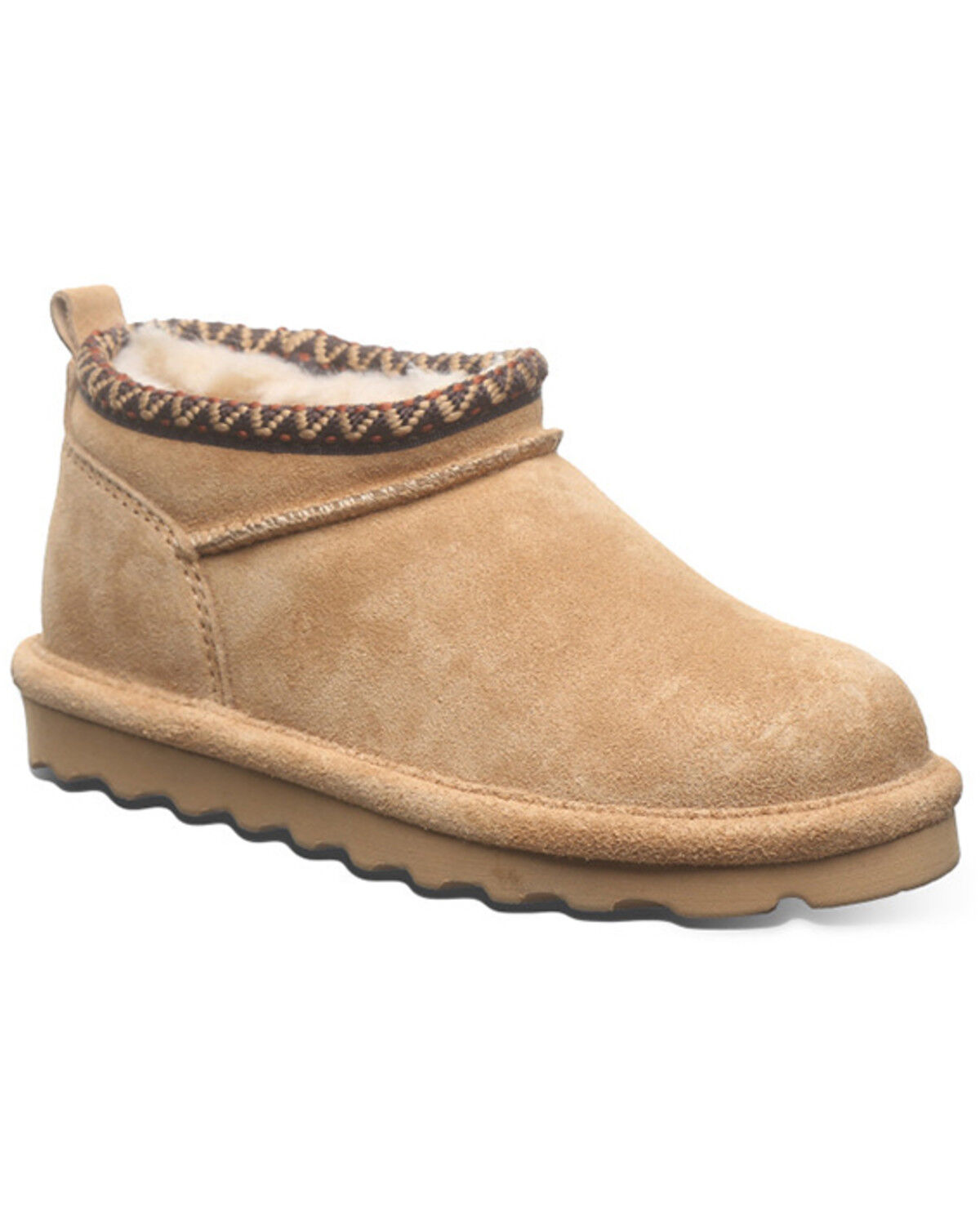 Image #1 - Bearpaw Girls' Super Shorty Deco Casual Boots, Chestnut, hi-res