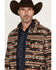 Image #2 - Panhandle Men's Jicarilla Southwestern Print Berber Shirt Jacket, Camel, hi-res