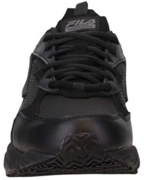 Image #3 - Fila Men's Memory Lateshift Slip Resistant Waterproof Work Shoes - Soft Toe , Black, hi-res
