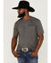 RANK 45 Men's Southwestern Rider Graphic T-Shirt , Charcoal, hi-res