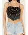 Image #3 - Angie Women's Bandana Print Top, Black, hi-res