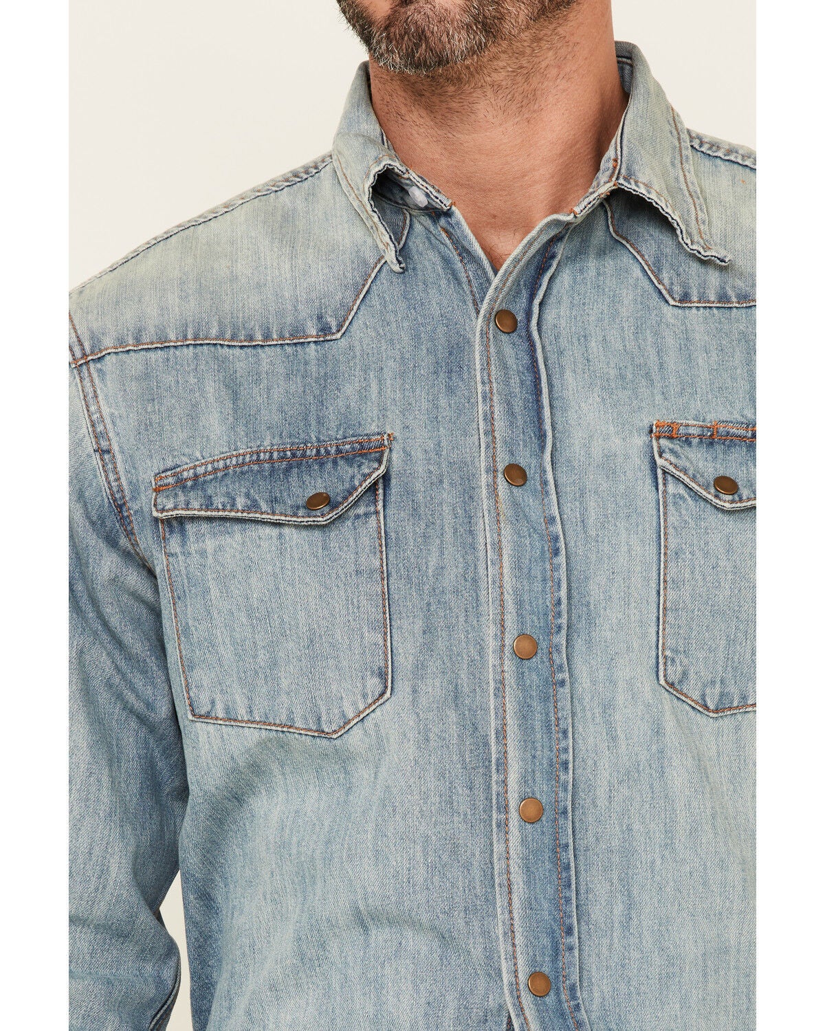 Tin Haul Men's Light Wash Denim Long 
