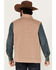 Image #4 - George Strait by Wrangler Men's Knit Vest, Taupe, hi-res