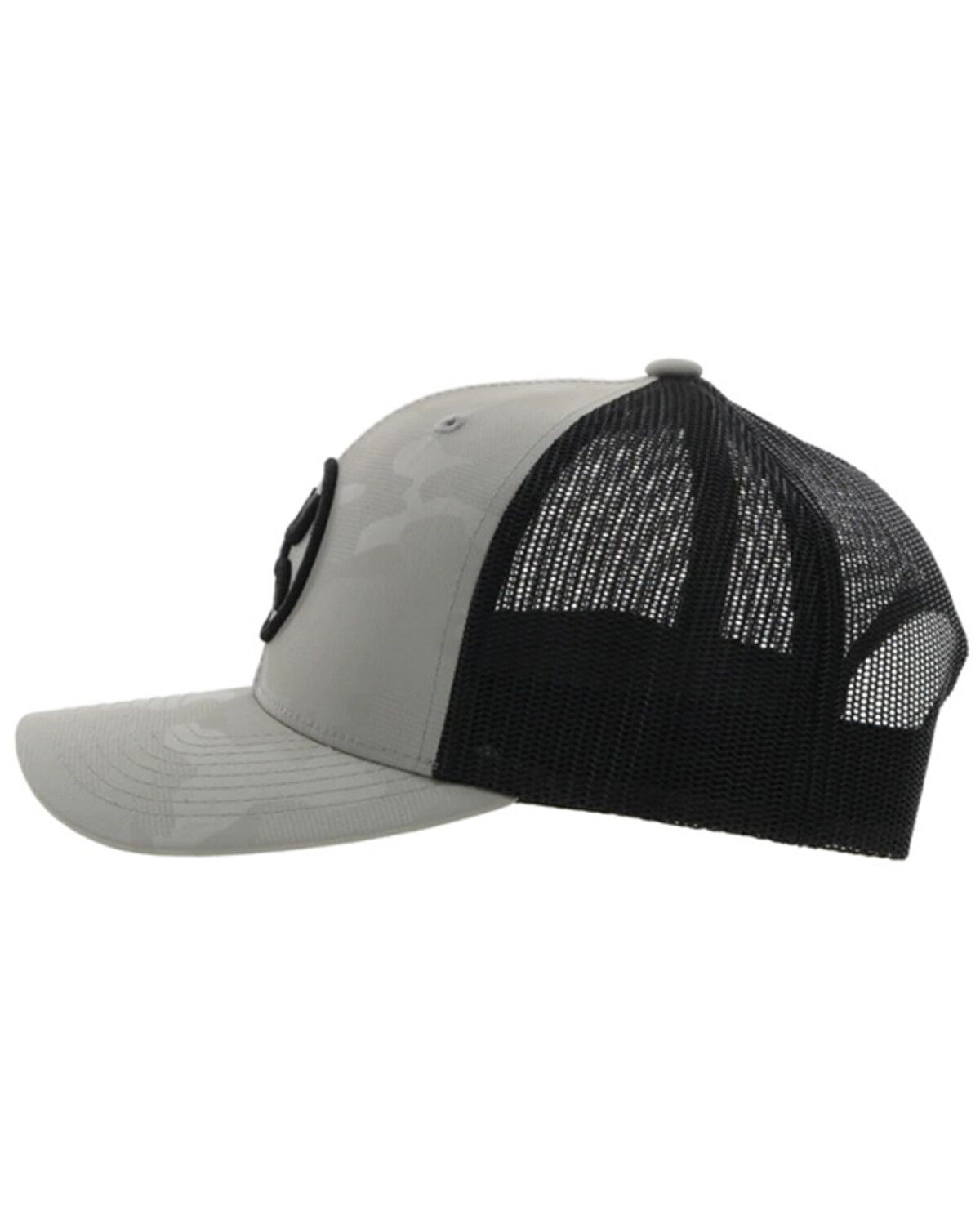 Image #4 - Hooey Men's Classic Embroidered Logo Trucker Cap, Grey, hi-res