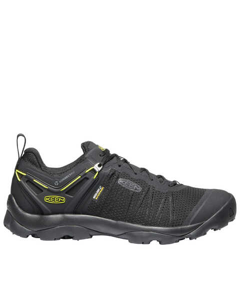 Keen Men's Venture Waterproof Hiking Shoes - Soft Toe, Black, hi-res