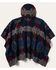 Image #2 - Stetson Women's Southwestern Print Hooded Shawl, Navy, hi-res
