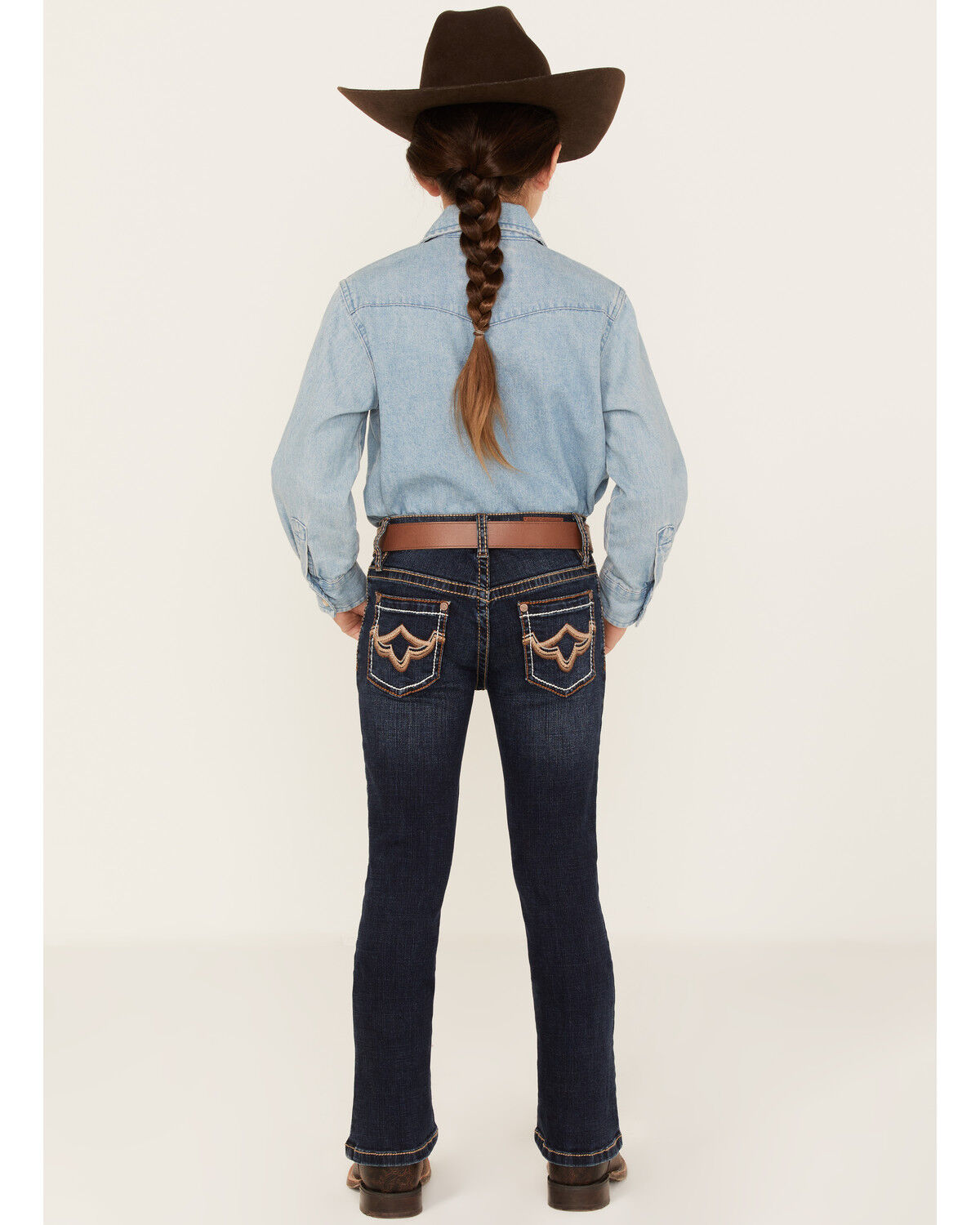 Image #1 - Shyanne Little Girls' Medium Wash Bootcut Riding Jeans, Medium Wash, hi-res