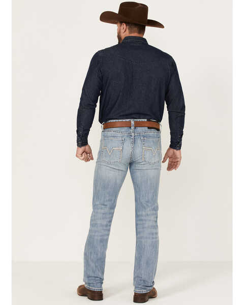 Image #1 - Rock & Roll Denim Men's Revolver Vintage Light Wash Stretch Slim Straight Jeans , , hi-res