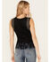 Image #4 - Idyllwind Women's Lillian Studded Fringe Tank Top, Black, hi-res