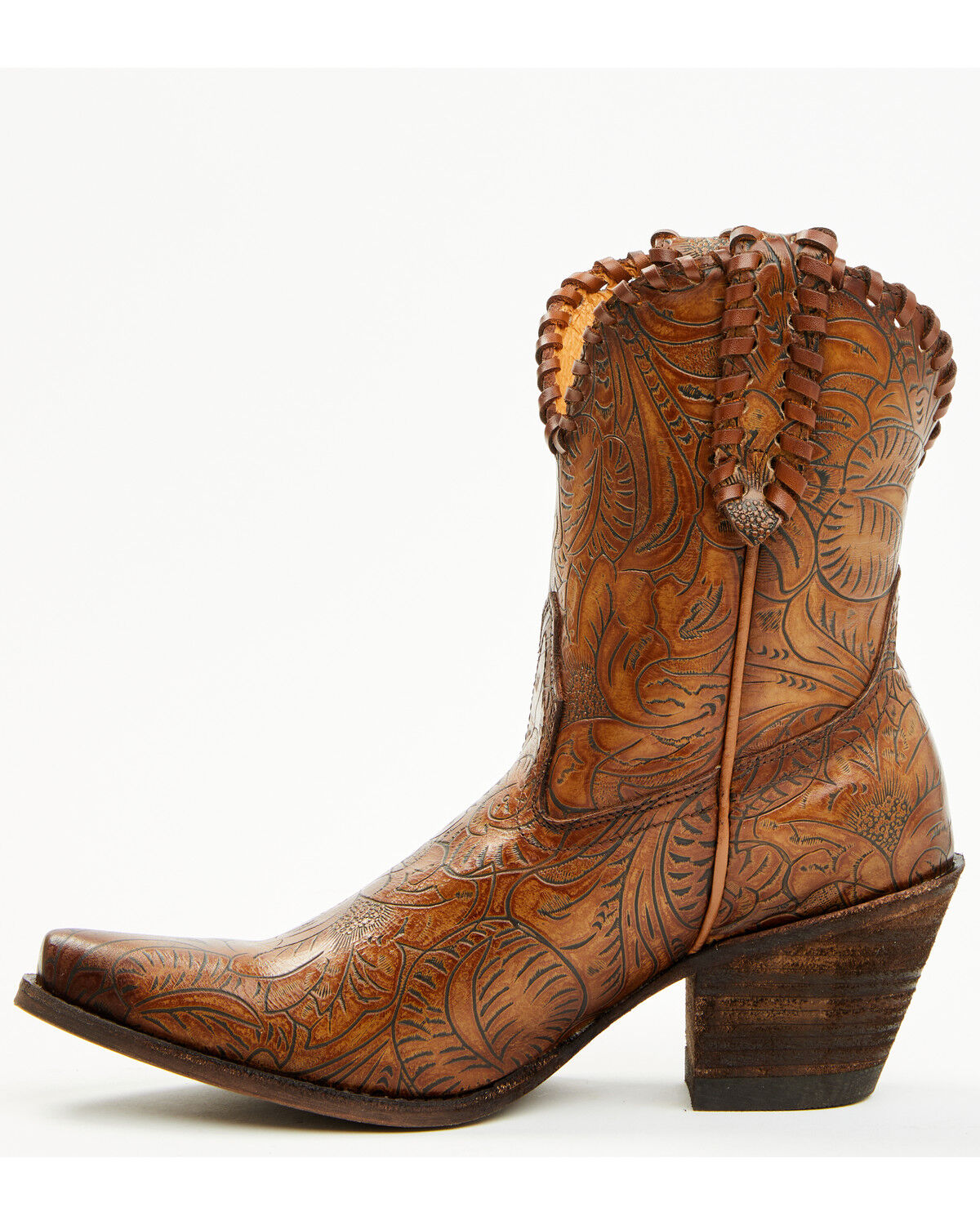 Image #3 - Shyanne Women's Tabita Western Fashion Booties - Snip Toe, Brown, hi-res