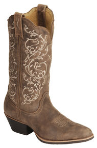 Twisted X Women's Fancy Stitched Cowgirl Boots - Medium Toe, Bomber, hi-res