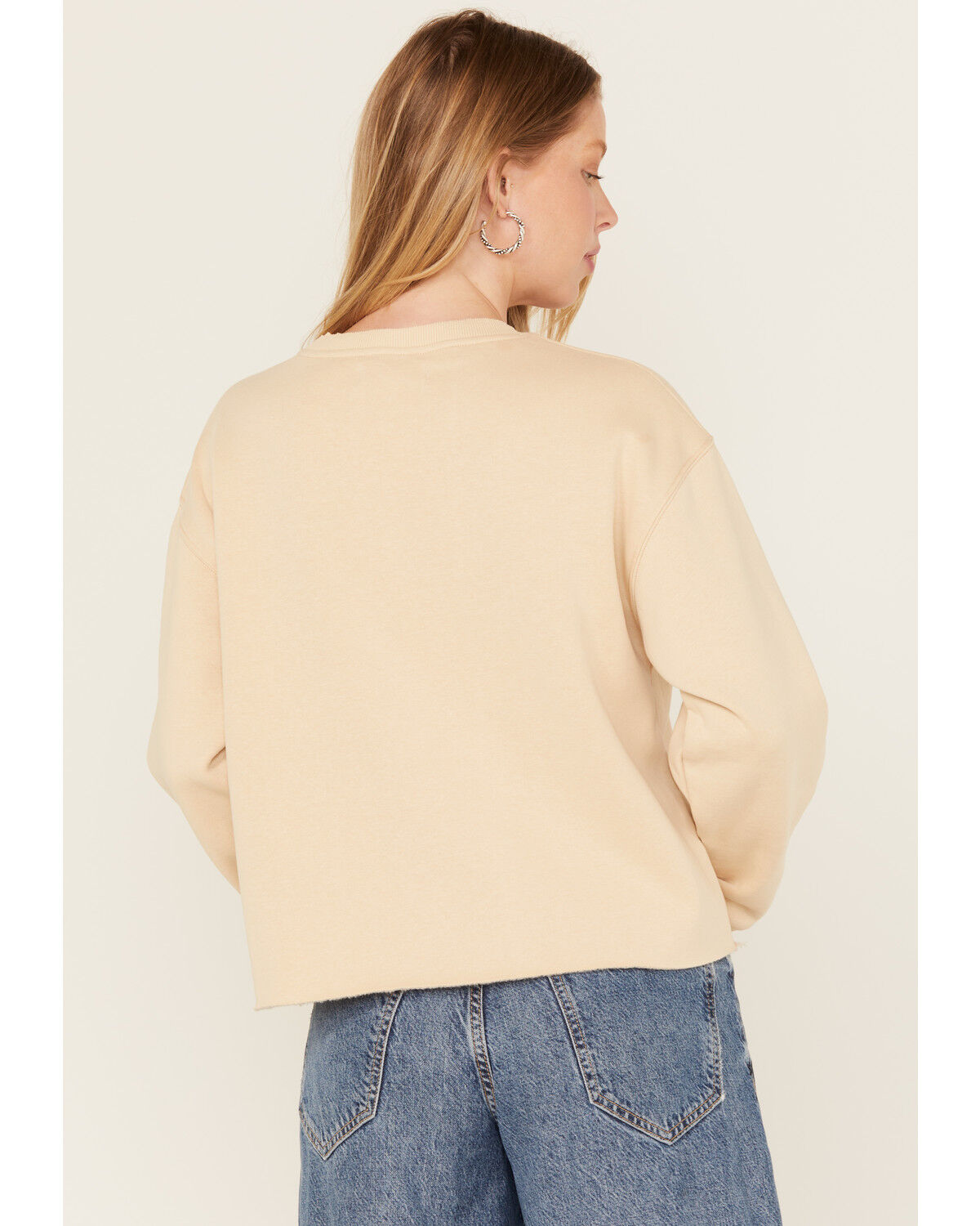 Image #4 - Cleo + Wolf Women's Floral Embroidered Long Sleeve Pullover, Oatmeal, hi-res