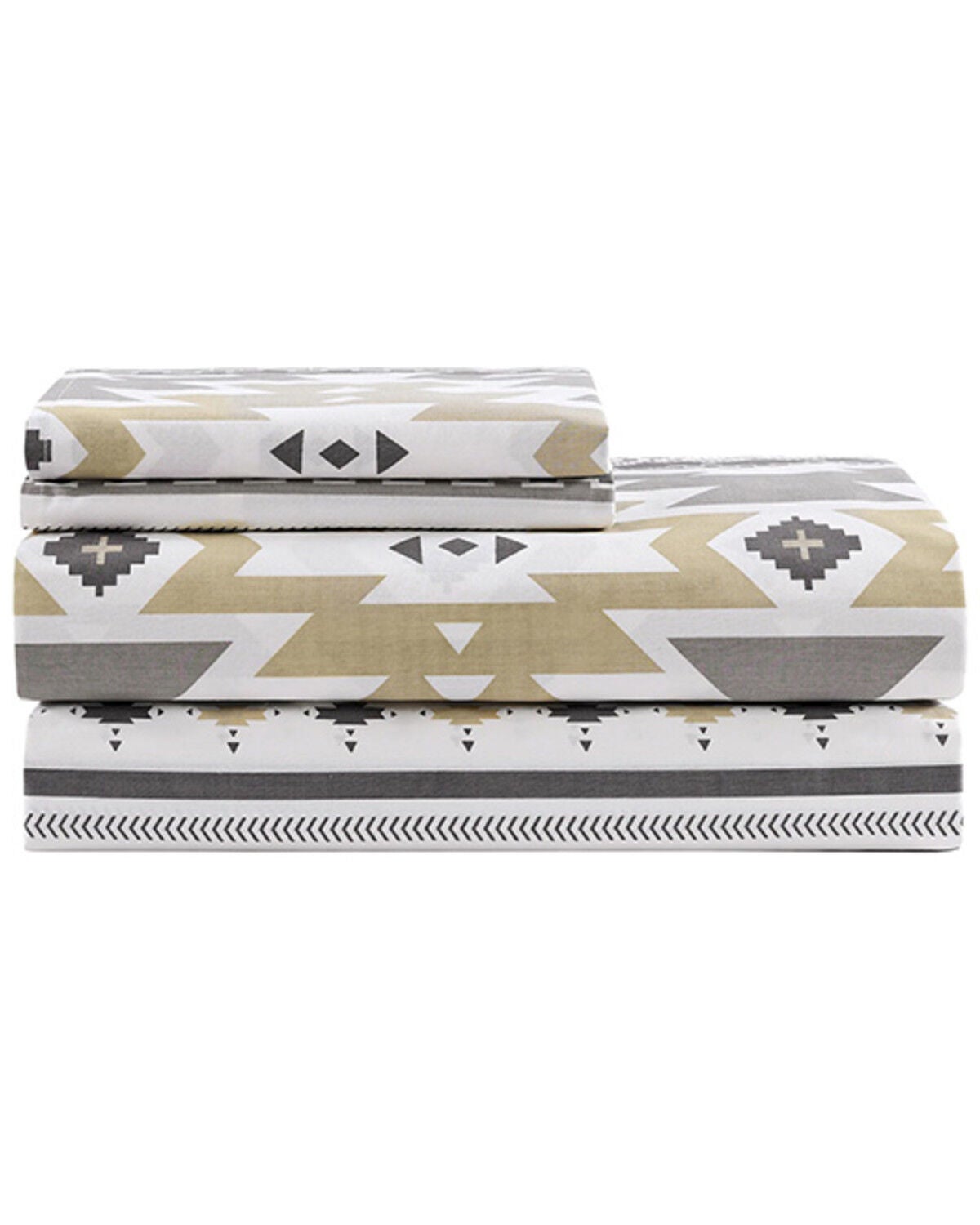 Image #2 - HiEnd Accents 200TC Cotton Desert Sage 4 Piece Sheet Set - King Size, Multi, hi-res