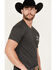 Image #2 - Ariat Men's Southwestern Print Logo Short Sleeve Graphic T-Shirt, Charcoal, hi-res