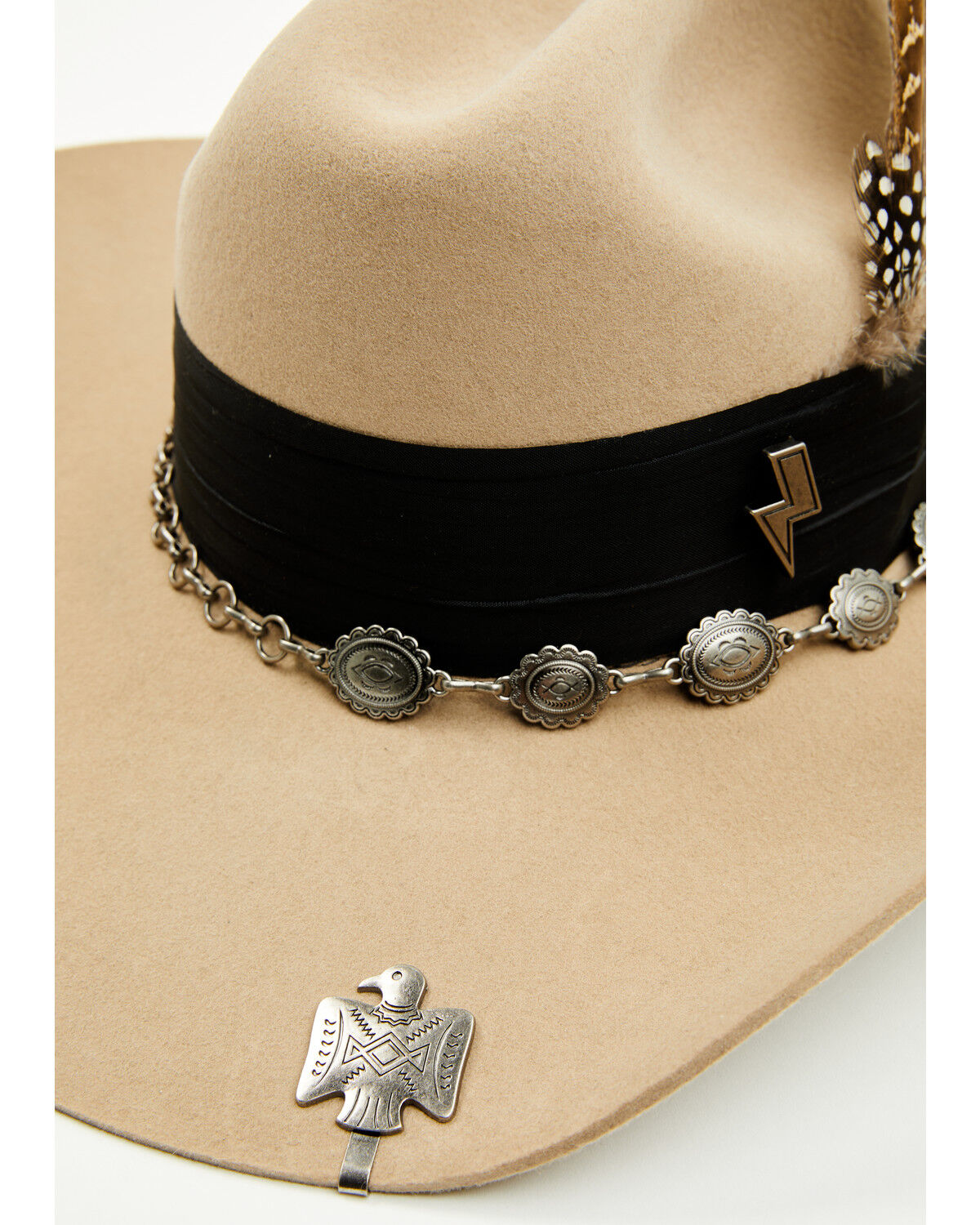 Image #5 - Boot Barn Concho Western Hat Accessory Set, Black, hi-res