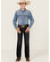 Image #1 - Rock & Roll Denim Boys' Dark Wash Bootcut Stretch Denim Jeans, Blue, hi-res