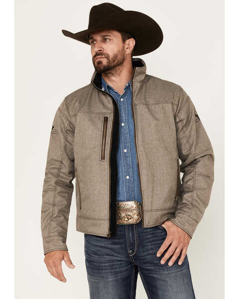 Image #1 - Cowboy Hardware Men's Tech Woodsman Solid Jacket, Beige/khaki, hi-res