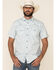 Moonshine Spirit Men's Taboo Med Print Short Sleeve Western Shirt , White, hi-res