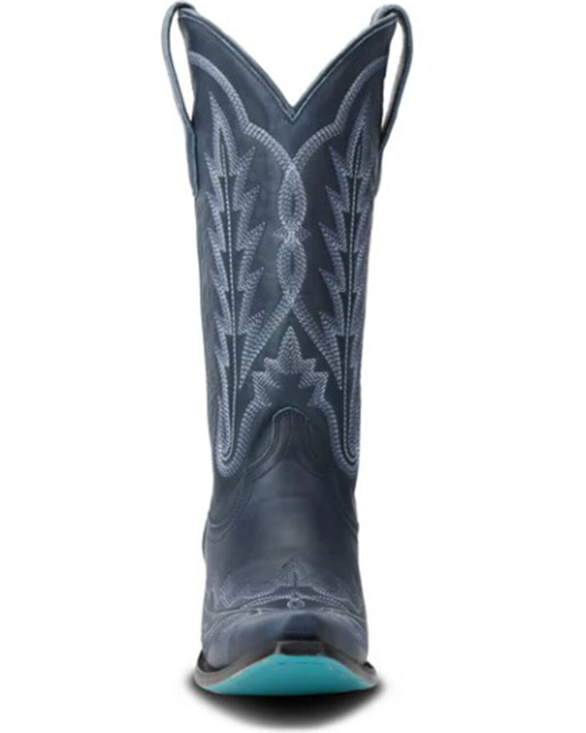 Image #4 - Lane Women's Lexington Tall Western Boots - Snip Toe, Navy, hi-res