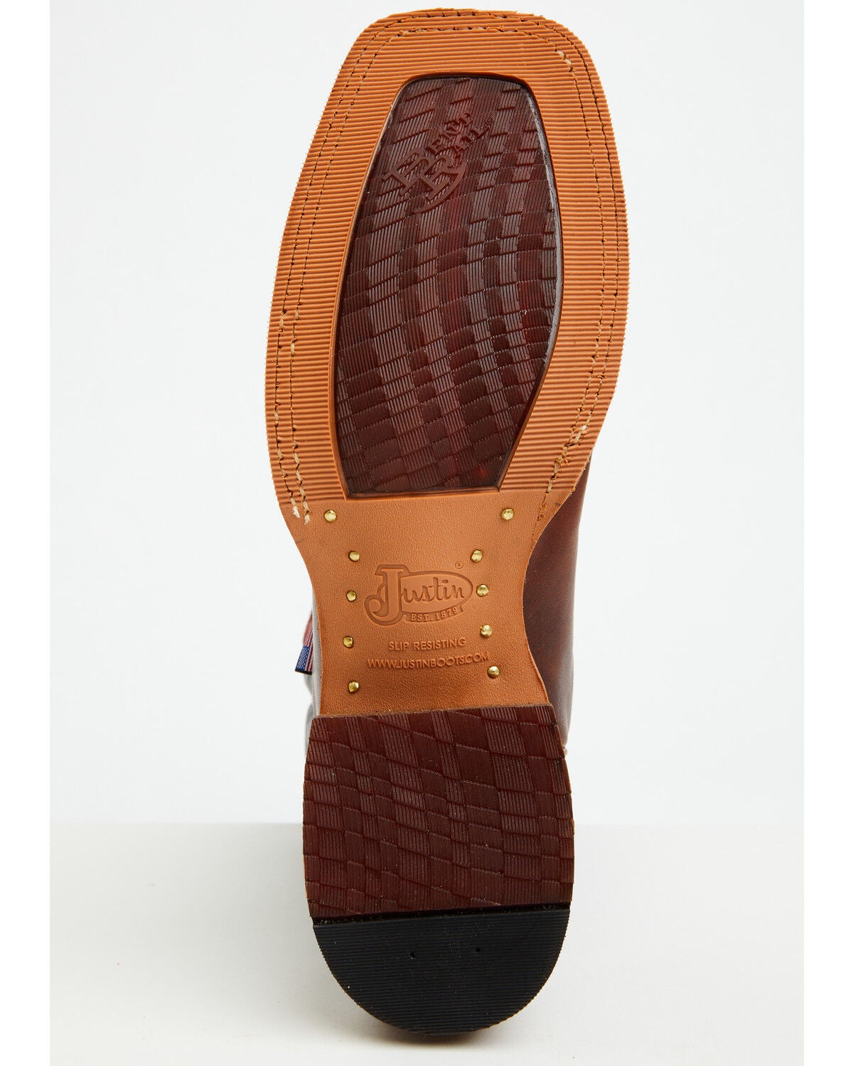 Image #7 - Justin Men's Boot Barn Exclusive Bent Rail Walsh Performance Western Boots - Broad Square Toe, Cognac, hi-res