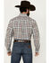 Image #4 - Cinch Men's Plaid Print Long Sleeve Button-Down Western Shirt, Grey, hi-res