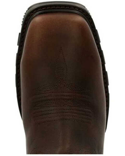 Image #6 - Durango Men's Maverick XP Waterproof Western Work Boots - Steel Toe, Chocolate, hi-res