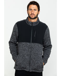 Cody James Men's Yosemite Contrast Bonded Fleece Sweatshirt , Black, hi-res