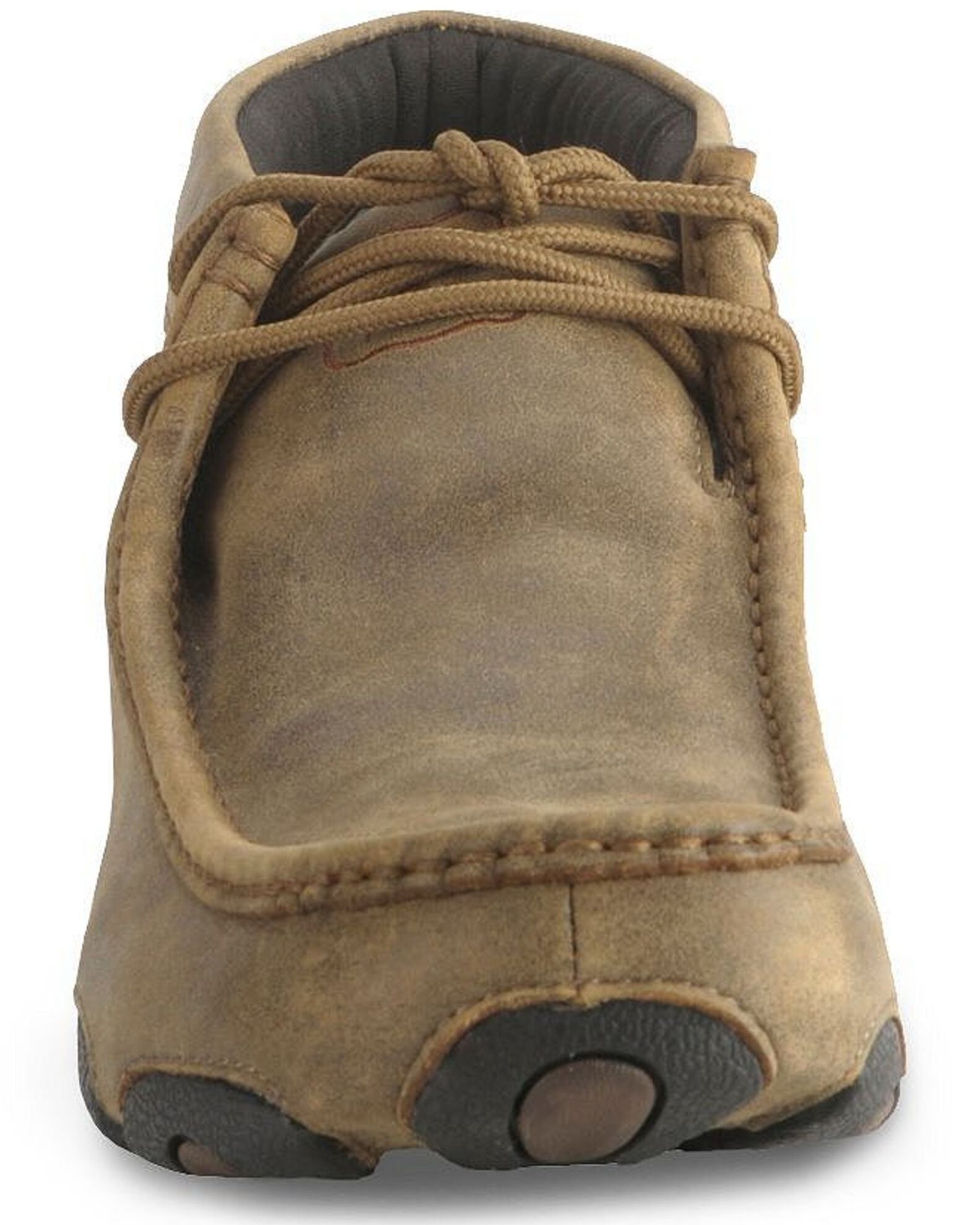Image #10 - Twisted X Bomber Leather Lace-Up Driving Moccasins, Distressed, hi-res