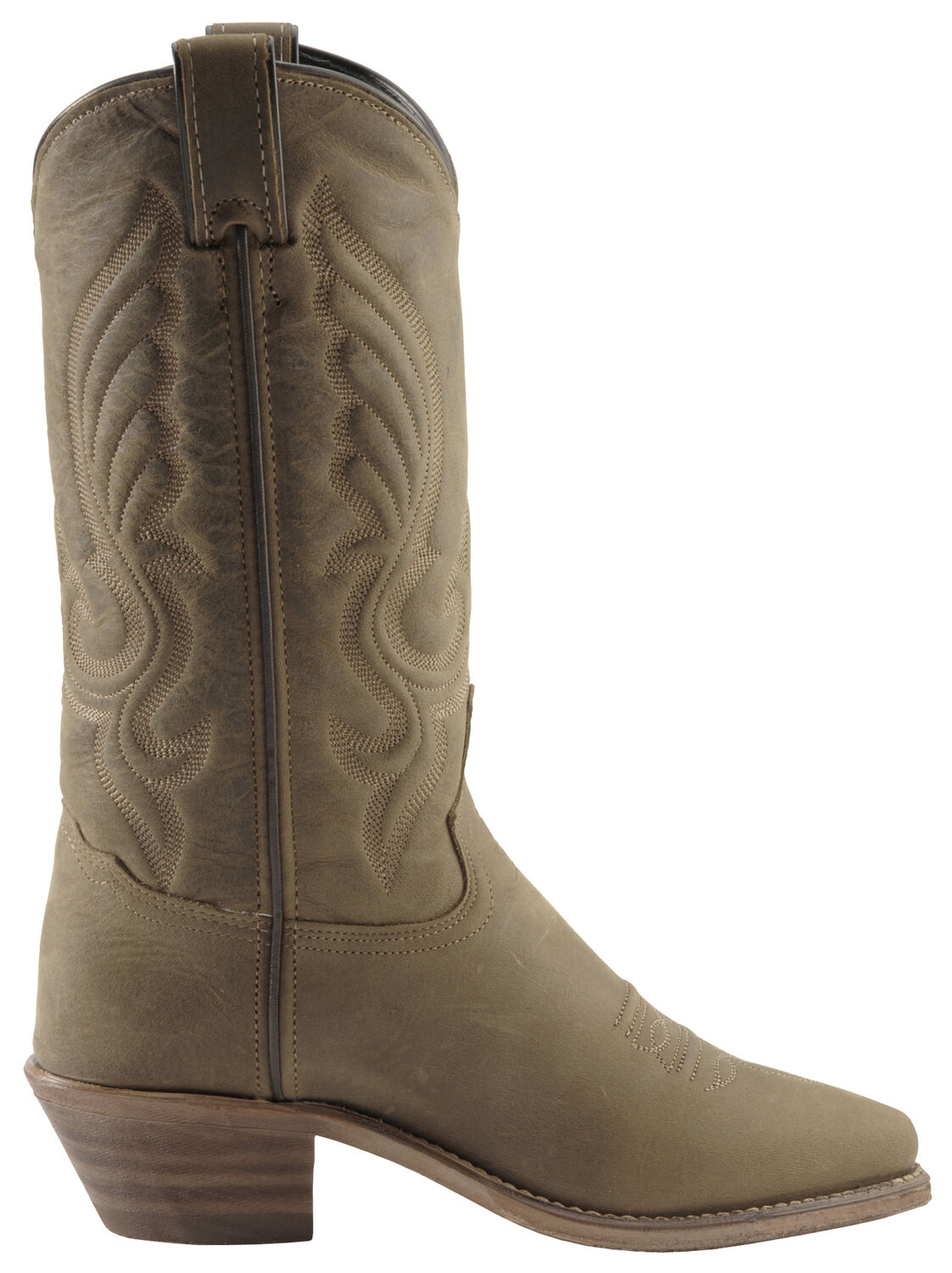 Image #2 - Abilene Women's Oiled Cowhide Western Boots - Round Toe, Brown, hi-res