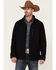 Image #1 - Cody James Core Men's American Embroidered Sleeve Zip-Front Steamboat Jacket, Black, hi-res