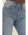 Image #2 - Shyanne Women's Luna High Rise Flare Super Stretch Denim Jeans, Medium Wash, hi-res