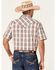 Image #2 - Moonshine Spirit Men's TNT Large Plaid Short Sleeve Snap Western Shirt , White, hi-res