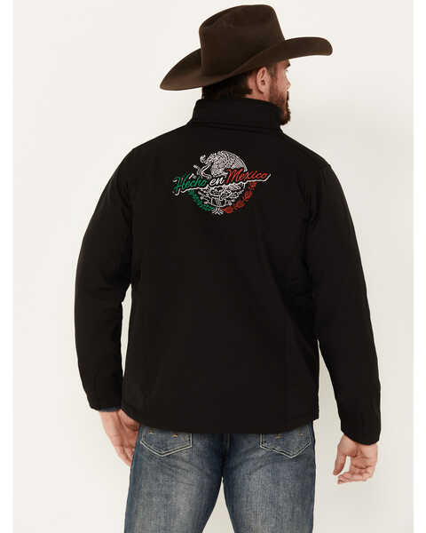 Cowboy Hardware Men's Hecho En Mexico Softshell Jacket, Black, hi-res