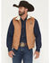 Image #1 - Cowboy Hardware Men's Skull Banner Twill Concealed Carry Vest, Tan, hi-res