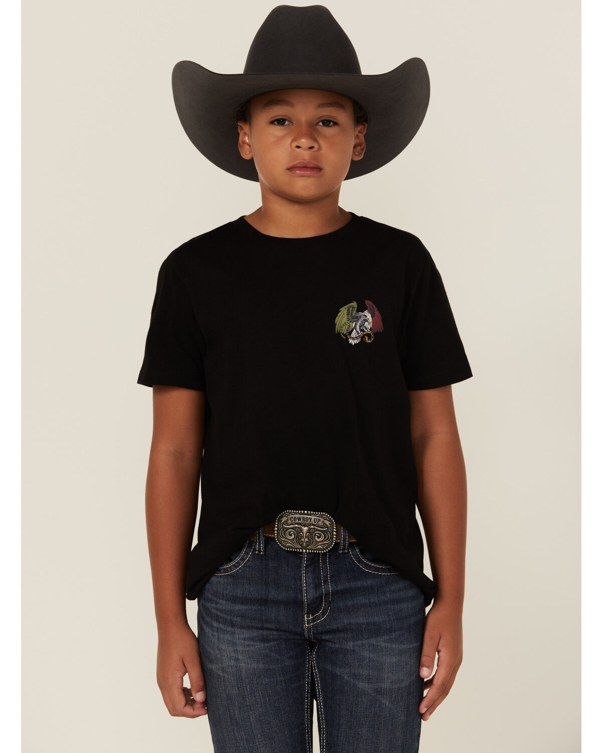 Image #2 - Cody James Boys' Manolito Short Sleeve Graphic T-Shirt, Black, hi-res