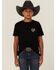 Image #2 - Cody James Boys' Manolito Short Sleeve Graphic T-Shirt, Black, hi-res