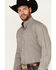 Image #2 - Cinch Men's Geo Print Long Sleeve Button-Down Western Shirt, Blue, hi-res