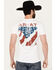 Image #4 - Ariat Men's Boot Barn Exclusive Flag Flow 2.0 Short Sleeve Graphic T-Shirt , White, hi-res