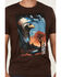 Image #3 - Cody James Men's Lookout Eagle Short Sleeve Graphic T-Shirt, Dark Brown, hi-res