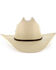 Moonshine Spirit Men's 8X River Bank Straw Cowboy Hat, Natural, hi-res