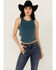 Image #1 - Idyllwind Women's Ribbed Studded Tank, Indigo, hi-res