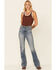 Image #2 - Wild Moss Women's Floral Print Ribbed Pointelle Tank Top, , hi-res