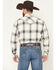 Image #4 - Cody James Men's Ruddiman Plaid Print Long Sleeve Snap Western Shirt, Cream, hi-res