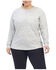 Image #1 - Ariat Women's FR Air Henley Long Sleeve Work Pocket Shirt - Plus, Heather Grey, hi-res